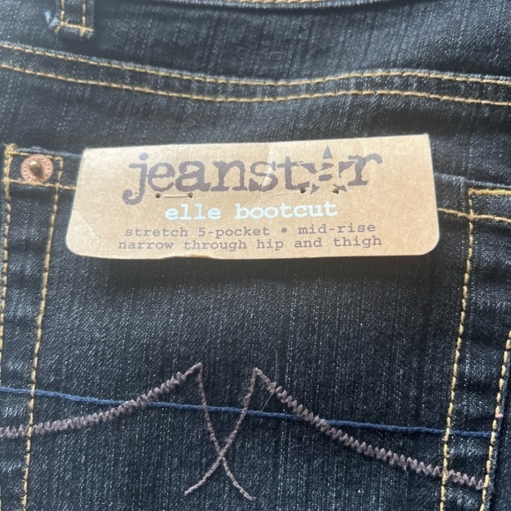 NWT Jeanstar Elle Jeans Bootcut‎ Womens Sz 12 Black Denim Classic 🔥 (R) - Picture 8 of 10